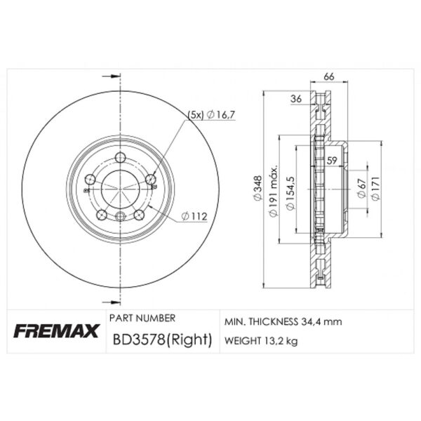 FREEMAX Front Brake Disk Set طقم طنابير امامي - Image 2