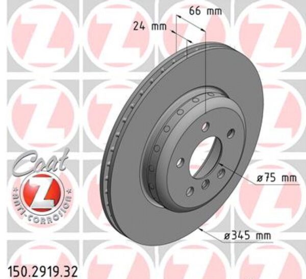 MKF REAR BRAKE DISK FOR M PERFORMANCE BRAKE SYSTEM
