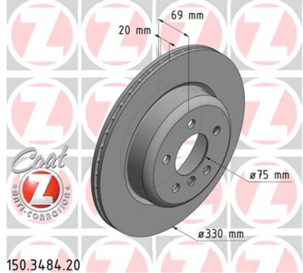 MKF Rear Brake Disk Set  طقم طنابير خلفي