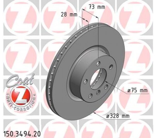 MKF Front Brake Disk Set  طقم طنابير امامي